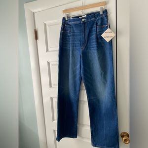 Mother Jeans wide leg the pinch sneak size 26